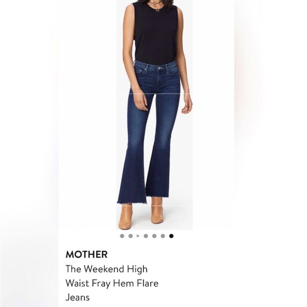 MOTHER DENIM The Weekend High Waist Flare Hem Size 32